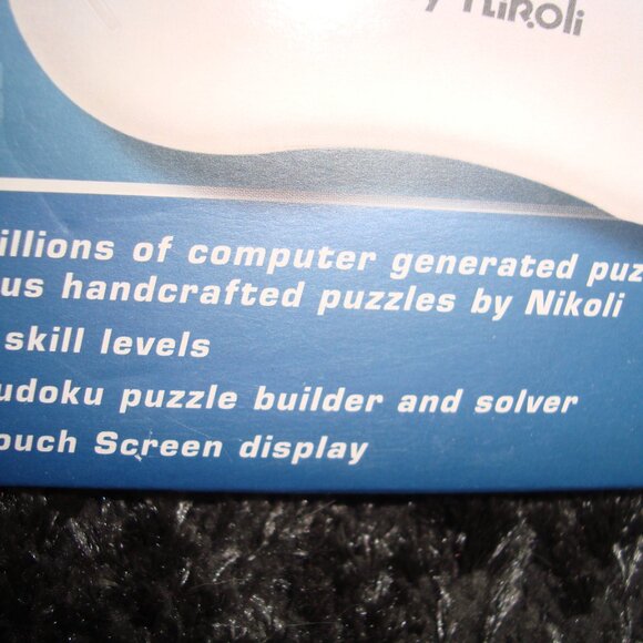 Sudoku Handheld Game with Touch Screen Display by Nikoli New Sealed - Picture 3 of 5